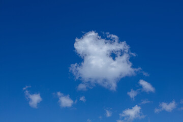 Blue sky background with clouds