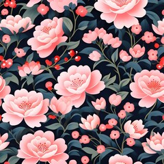 flower, pink, pattern, floral, nature, rose