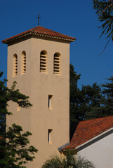 catholic church bell tower