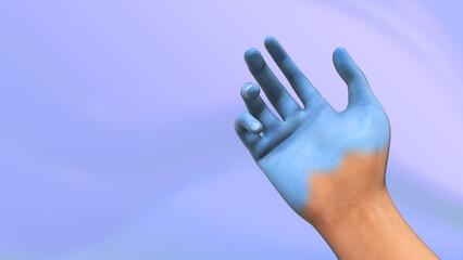 Obraz premium Medical animation about tingling nerve injury