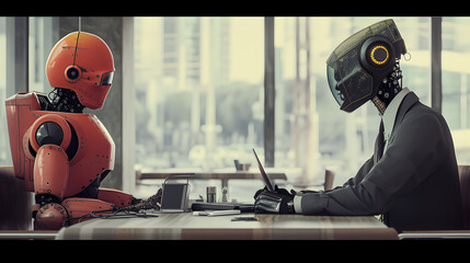 Cybernetic Collaboration: Robot Seamlessly Integrating with Office Dynamics