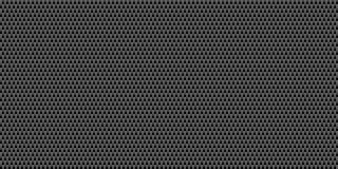 Black vertical carbon fiber seamless texture pattern vector illustration. Textile fabric, car tuning or cloth macro seamless kevlar crisscross texture background.