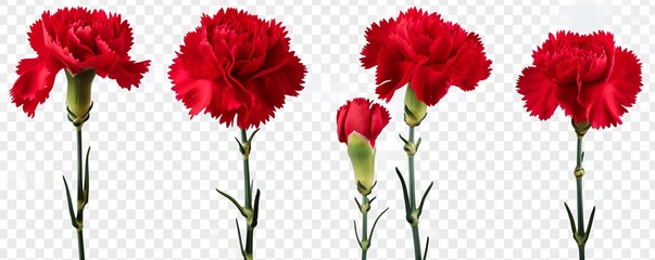 red carnation flowers - obrazy, fototapety, plakaty