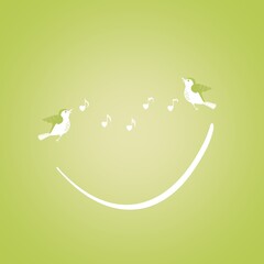 International day of happiness. Songs of birds. - 729831399