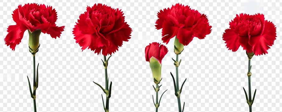 red carnation flowers