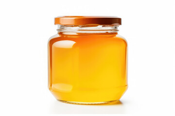 fresh honey on isolated on white background