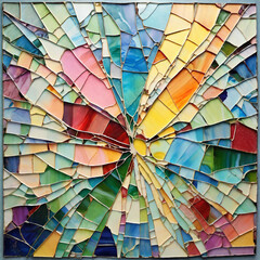 Fototapeta premium Art drawn with only crayons 크레파스만으로 그린예술Generative AI 