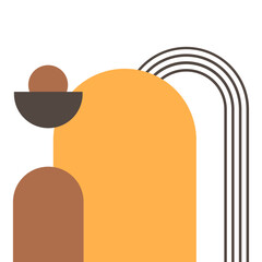 Abstract Bohemian Shape