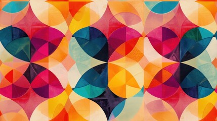  a multicolored abstract painting of a variety of shapes and sizes, including circles, circles, and rectangles, all on a multi - colored background.