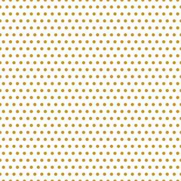 abstract simple gold metal color small polka dot pattern on white background