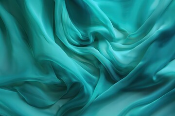 Fototapeta premium Turquoise green and blue paint create a textured fabric