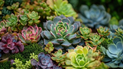  a bunch of succulents that are all different colors and sizes of succulents are in a pile next to each other type of succulents.