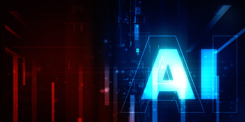 2d rendering Artificial Intelligence (AI) concept