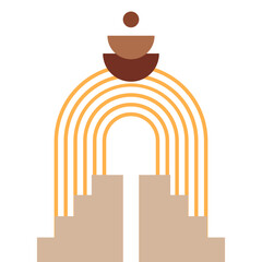 Abstract Bohemian Shape