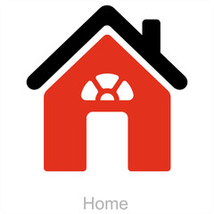Home and real estate icon concept