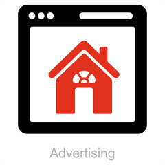 Advertising and resident icon concept