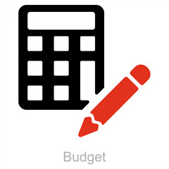Budget and calculation icon concept