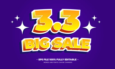 33 Big Sale Discount Text Effect