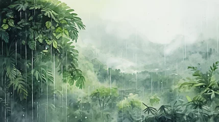 Poster Tropical rain © Jafger