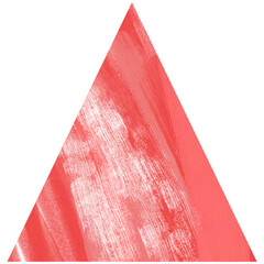 red triangle shape wood stamp