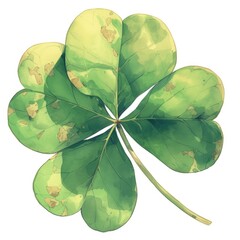 Shamrock isolated on white background