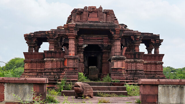 Front View of Bhand Devara Temple, 13th Century Temple, Bansthuni, Baran, Rajasthan, India.
