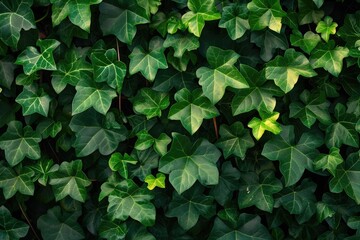 Fototapeta na wymiar Ivy green plant texture background Generative AI