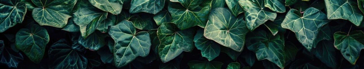 Ivy green plant texture background Generative AI