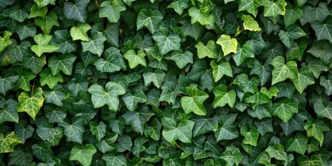 Fototapeta premium Ivy green plant texture background Generative AI