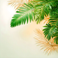 palm tree leaves background