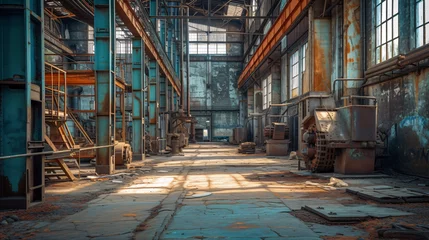 Foto op Aluminium Groer Industrieraum © Fareeha