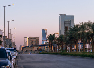 Fototapeta na wymiar Exploring Riyadh’s Streets, Landmarks, and Congestion