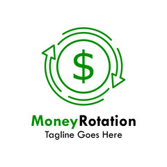 Money rotation design template illustration
