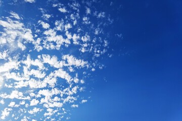 Beautiful blue sky with cloud in nature 