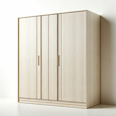 Closed cabinet. Isolated cupboard