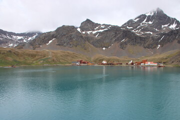 The old whaling site at Grytviken, South Georgia.