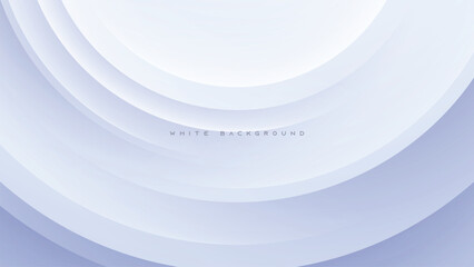 Abstract white circle light and shadow shape background design vector