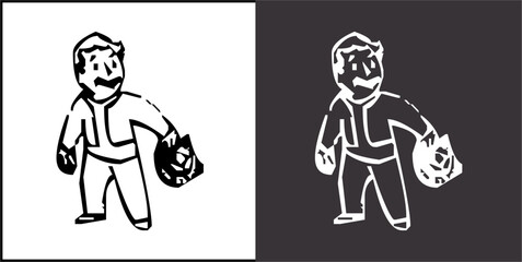 IIlustration Vector graphics of Pip Boy icon