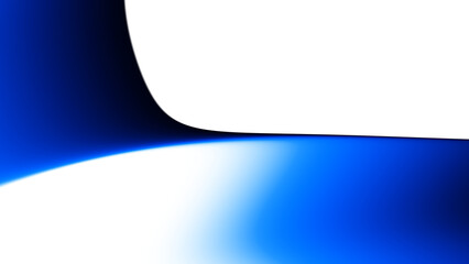 Blurred transparent gradient background. Elegant blue wavy line on Transparent png overlay background