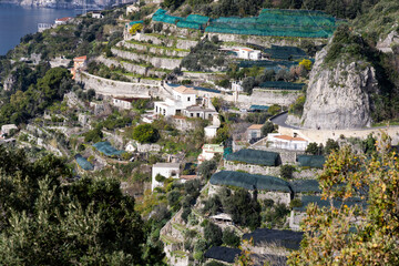 Amalfi, Amalfi coast, Salerno, Italy.
glimpses of Amalfi, the town between lemon groves and the...