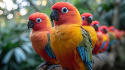 Obraz premium Birds at Birds of Paradise Singapore