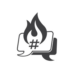 symbol of trending topic, vector art.