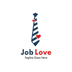 Job love design logo template illustration