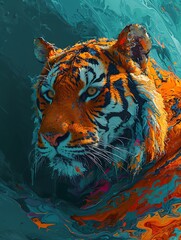 Abstract Essence of the Tiger