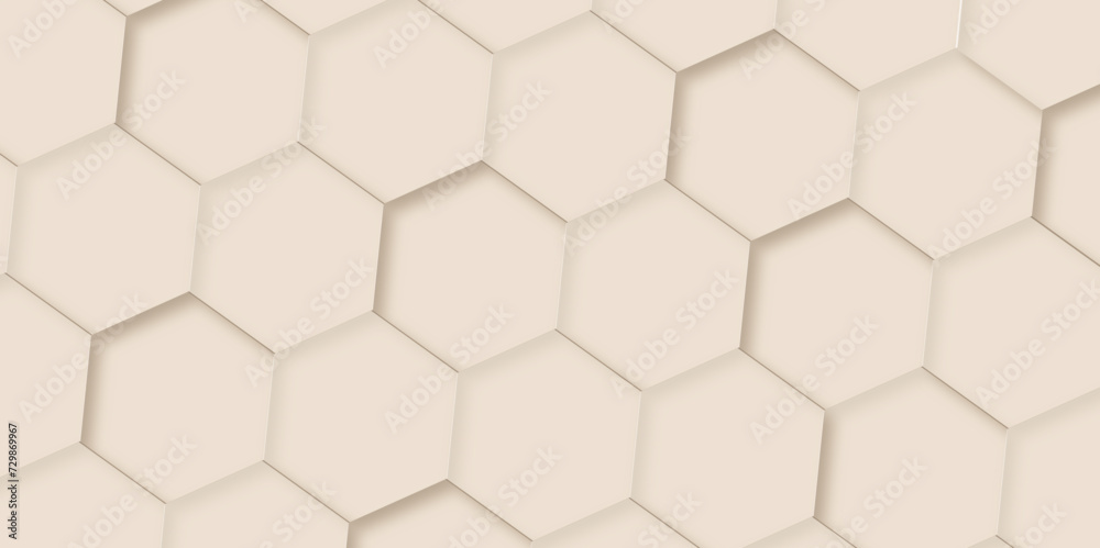 Poster 3d hexagonal structure futuristic colorful background and embossed hexagon abstract with hexagon bac