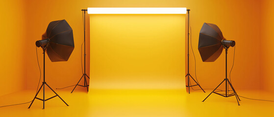 Yellow photo studio