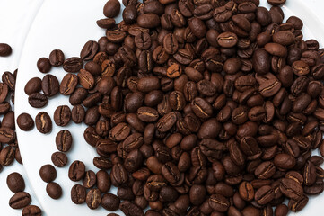 Kaffeebohnen Textur