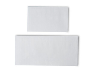 Envelope mock up, white blank empty copy space paper