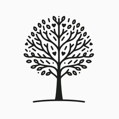 Tree vector illustration logo