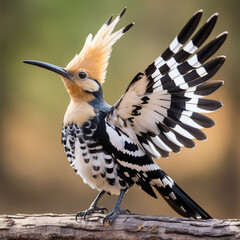 The Eurasian Hoopoe bird species is featured in pictures, images, and stock photos.